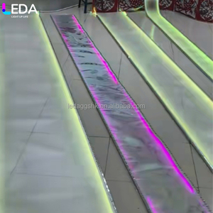 LEDA Hot Sale Events Party <b>Ceiling</b> <b>Decoration</b> Transparent Colored Light Strip RGB Frosted Ribbon for <b>Wedding</b> - Product Image 4