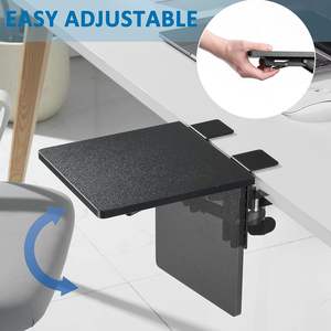 In pelle morbida e ergonomia pieghevole cassetto della tastiera del <span class=keywords><strong>Computer</strong></span> supporto del braccio del gomito ripiano per il supporto del supporto del polso per la scrivania estensore del vassoio morsetto - Product Image 2