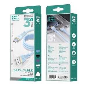 Cable de datos tipo C, material TPE de carga rápida de 66W para teléfonos Android e iOS - Product Image 4