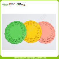 Set Kertas Doily Bulat Tiga Warna Berkualitas Tinggi Harga Terjangkau dengan Tema Huruf/Bunga/Cinta untuk Dekorasi Rumah/Pernikahan/Liburan