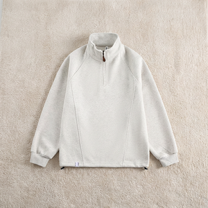 <strong>Men's</strong> Hoodies Sweatshirts Embroidered <strong>Quarter</strong> <strong>Zip</strong> Sweatshirt Fleece Oversized Pullover Hooded Collar Custom <strong>Sweater</strong> <strong>Men</strong> - Product Image 2