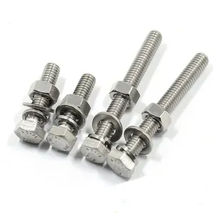 A4 70 M12 M10 Head M16 Nut A2 Tensil Strength 316 Stainless Steel 310 304 310S Hex Bolt