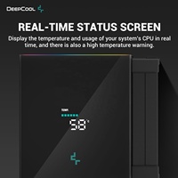 DeepCool AK620 Refroidisseur d'Air Numérique pour Processeur, Puissant 260W TDP, 6 Caloducs en Cuivre, Double Tour avec Écran d'Affichage du Statut, Ventilateur Haute Performance