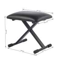 Leilei DT-8-S OEM réglable en acier tabouret de piano banc de chaise noir conception de rotation pliante pour scène pour trônes de tambour