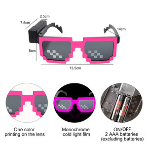 Gafas de Discoteca con Luz LED <span class=keywords><strong>para</strong></span> Año Nuevo, Panel Flexible con Batería, Lámina de Luz Fría <span class=keywords><strong>para</strong></span> Fiestas, Gafas Rave - Product Image 2