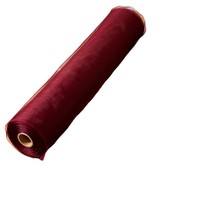 Voilage en tulle polyester style européen bordeaux pour dossier de chaise, idéal pour mariage, anniversaire, demande en mariage, décoration d'hôtel de charme - Marque YHM