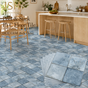 Losetas de Vinilo PVC Autoadhesivas Impermeables para Pisos, para <span class=keywords><strong>Cocina</strong></span> y Baño, Uso Doméstico, Venta al Por Mayor - Product Image 2