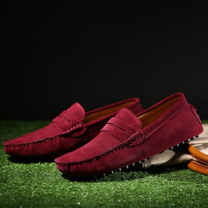 Mocassins à Logo Personnalisé Respirants Chaussures de Conduite en <span class=keywords><strong>Cuir</strong></span> à Enfiler Penny Loafers Plats en Daim Chaussures Décontractées pour Hommes - Product Image 6