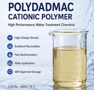 Resina de Intercambio Catiónico de Ácido Fuerte/PolyDadMac (Cloruro de Polidimetildialamonio) Floculante Líquido - Product Image 1