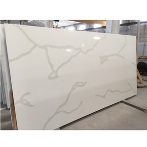 Pattern Series <b>Stone</b> Slab Vietnam White Base with Glass Spots for Kitchen Countertop and Bathroom Vanity Modern Style - Product Image 1