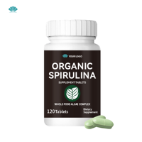 Complément alimentaire de spiruline biologique en comprimés pour une nutrition quotidienne et un soutien antioxydant, fabricant OEM ODM, marque privée, vente en gros