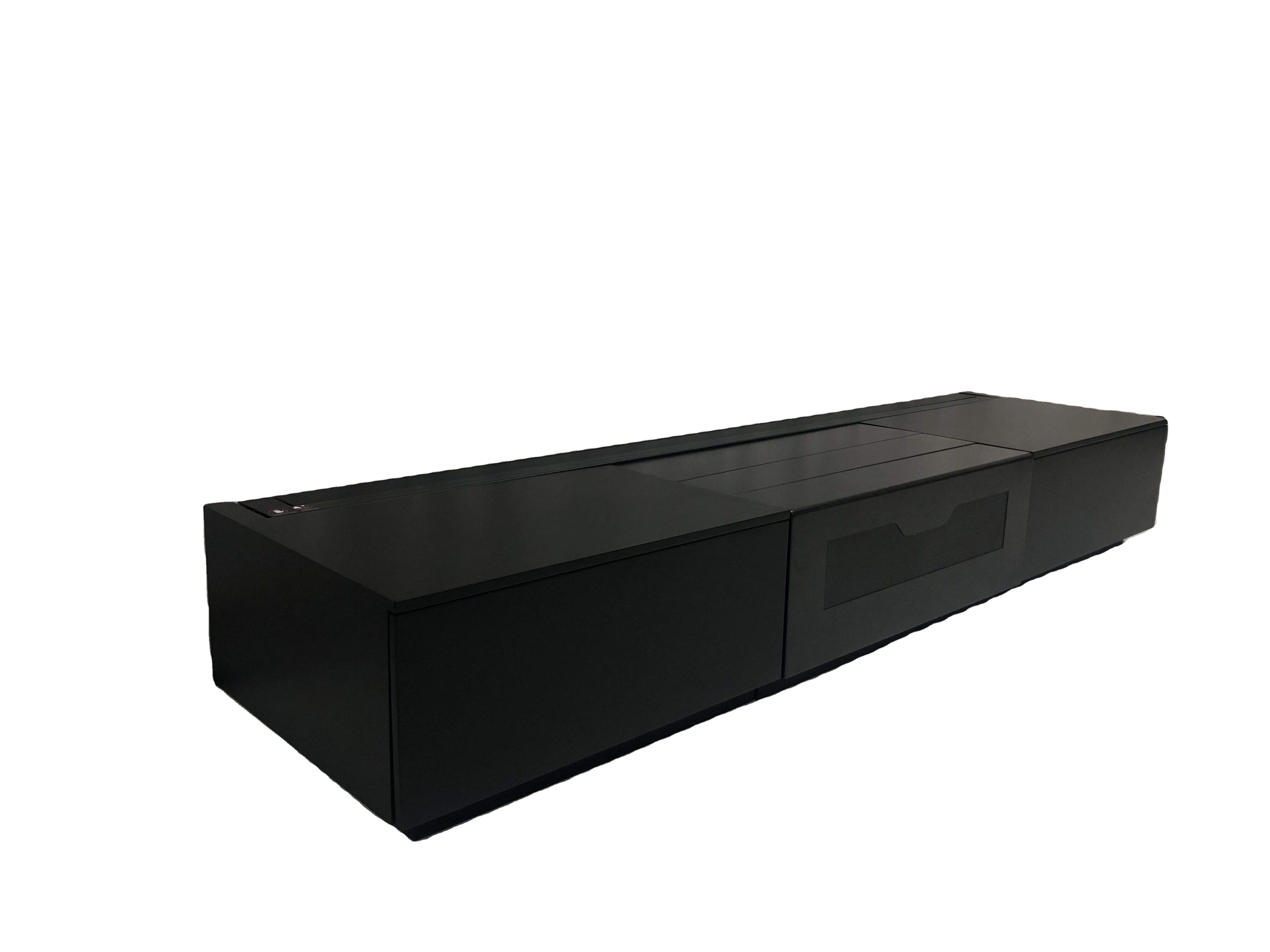 HEYU <strong>2026</strong> Hot Selling 100inch 120inch Intelligent Motorized Laser <strong>TV</strong> Integrated Cabinet Ultra Short Throw <strong>Projector</strong> Screen
