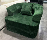 Canapé pliant, fauteuil convertible avec dossier et oreiller |   Canapé pliable sans structure pour salon