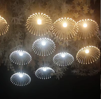 Lámpara Colgante de Techo LED con 10 Cabezas de Diente de León, Luz Luminosa para Decoración de Eventos, Bodas, Fiestas y Banquetes