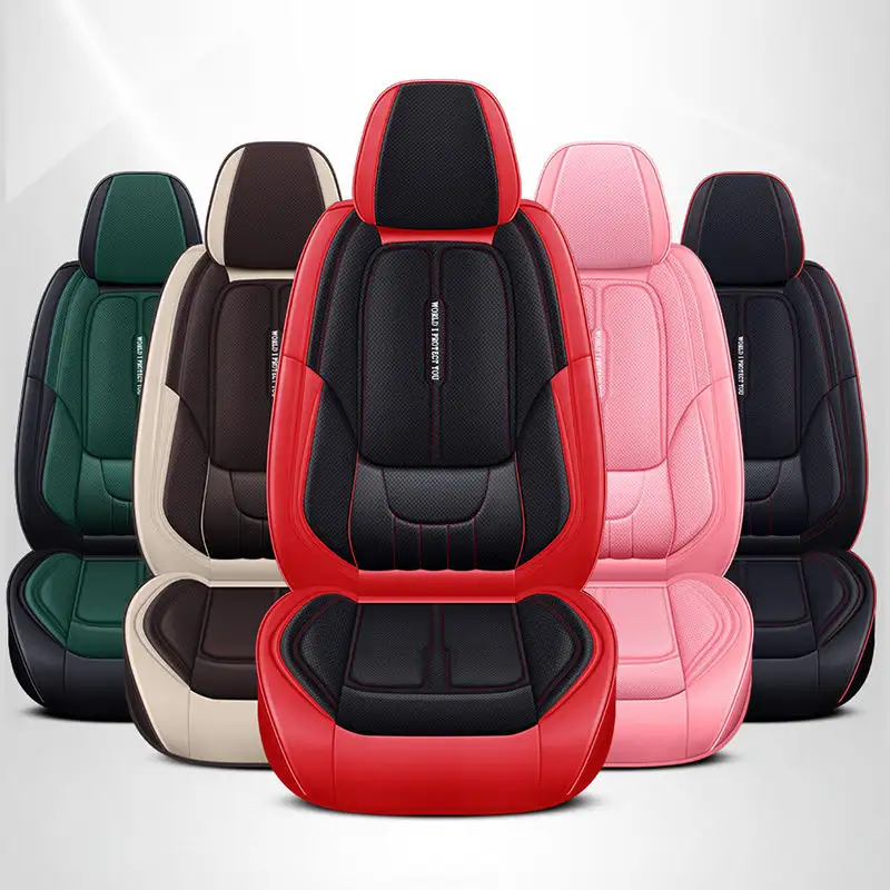 Funda de cuero Pu para asiento de coche, cubierta Universal de lujo, resistente al agua