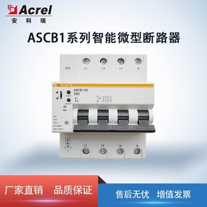 Acrel ASCB1LE-63 Miniature Circuit Breaker 63A C Curve 230V With Leakage Protection Rail Mounting - Product Image 5