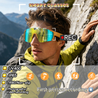 Lunettes intelligentes GOTODO AI 5G avec écran OLED, double caméra, vidéo 4K, mémoire intégrée de 32 Go, étanches IPX-6, charge magnétique sans fil, temps réel