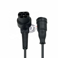 Adaptateur EV AOTAI neuf, type 2 mâle, 16A, 1 phase, prise de sortie - 1 prise Schuko, câble de charge de 0,5 m pour moto électrique antivol