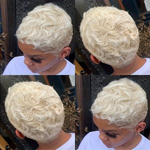 ผม<span class=keywords><strong>เวียดนาม</strong></span>แท้สีบลอนด์ 60 <span class=keywords><strong>ขาย</strong></span>ดี #   วิกผมเอลฟ์ขนาด 6 นิ้ว แบบไม่ต้องใช้กาว ความหนาแน่น 150% - Product Image 6