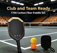 T700 Carbonfaser Pickleball-Schläger-Set Komplettes Pickleball-Kit Großhandel ab Werk