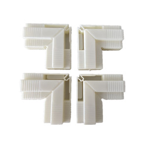 Connecteurs d'angle en plastique ABS Huayi Parts, taille 8, blanc, pour quincaillerie de meubles - Product Image 2