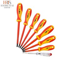 (HAORUITESI) H603008 Kit d'outils d'électricien isolés VDE résistants à haute tension, 16 pièces