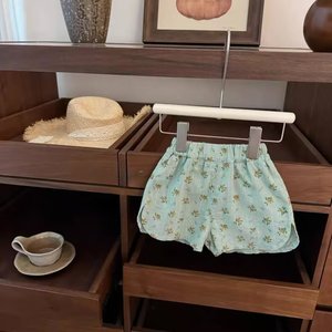 Baby Girl Floral Print Peter Pan Collar Vest Set Breathable Summer Outfit - Product Image 4