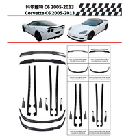Kit carrosserie de conversion de haute qualité pour Corvette C5 C6 C7 C8, comprenant pare-chocs avant, lèvre de spoiler avant, diffuseur arrière
