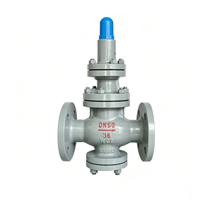Válvula de pistón piloto industrial de acero fundido con rosca de brida DN80, reductora Y43H-16C, para alta temperatura - Product Image 1