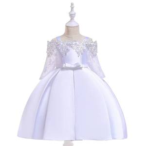 Nouvelle Robe de Princesse Élégante 2026 pour Filles, à Épaules Dénudées, en Dentelle Creuse, Manches Longues, pour Anniversaire, Concours de Beauté et Spectacles Scéniques - Product Image 2