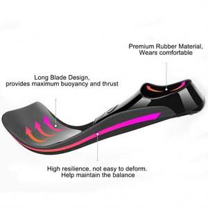 Nuevas Aletas de Natación de Silicona para Adultos y Niños, Aletas Largas de Estilo Libre, Equipo de Buceo Profesional - Product Image 5