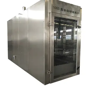 Mesin pembuat asap Oven pengasap daging arang industri baja tahan karat kualitas tinggi mesin pembuat ayam pengasap Oven