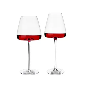 Jinbaijia wholesale transparent goblet high quality lead-free glass crystal white red wine glasses for wedding