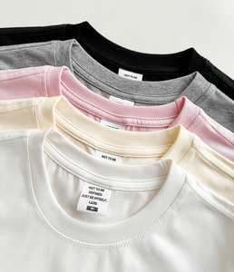 T-shirt personnalisé à col rond pour femme, manches courtes, en coton Sorona, basique, décontracté, pour l'été - Product Image 5