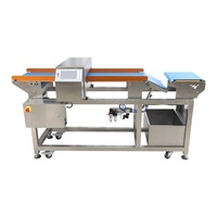 Fabriekslijn voedselveilige roestvrijstalen transportband industriële metaaldetector model 602 JINDUN magnetisch veldinductie