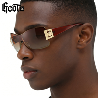 DUBERY GCOTX Lunettes de soleil carrées unisexe haute couture de qualité supérieure noires polarisées UV400 sans monture pour le sport 2026