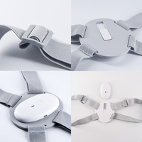 Correcteur de posture intelligent Wochuan avec écran LED, rappel par vibration, réglable pour le haut du dos, pour hommes et femmes
