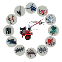 Tracteur à main pliable avec roues de désherbage, accessoires pour roues de désherbage, excavateur à bras libre, semoir agricole, meilleur prix
