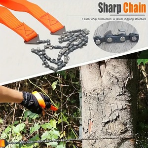 <span class=keywords><strong>Scie</strong></span> à main pliante de 24 pouces à 11 dents, équipement de survie en plein air d'urgence pour la coupe rapide du bois et des arbres pour le camping et la randonnée - Product Image 3