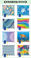 Couverture pliante multifonctionnelle portable ultralégère en polyester, imperméable, pour la randonnée en plein air, les voyages en bord de mer