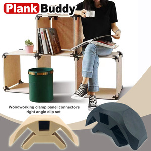 Connecteur de planche en bois, clip à <span class=keywords><strong>angle</strong></span> droit, fabrication de meubles, connecteur rapide, PLANK BUDDY - Product Image 1