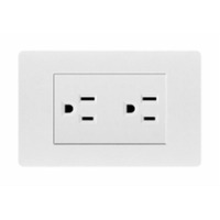 Haute qualité américaine Double 3 pôles prise 118 Type prise murale multifonction électrique interrupteur mural et prise
