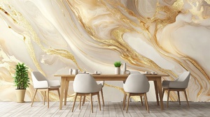 Abstrait marbre soie imperméable moderne <span class=keywords><strong>papier</strong></span> <span class=keywords><strong>peint</strong></span> or Art texturé murale facile pour bureau salon <span class=keywords><strong>salle</strong></span> à <span class=keywords><strong>manger</strong></span> décoration murale - Product Image 3