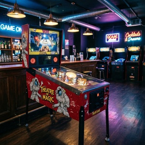 Máquina de <span class=keywords><strong>Pinball</strong></span> Virtual Mini con Soporte en Español, Flipper Mecánico, Funciona con Monedas, 1 Año de Garantía, <span class=keywords><strong>Arcade</strong></span> Profesional - Product Image 1