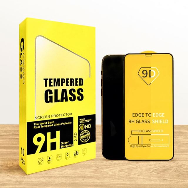 SY 9D Mobile Phone Screen Protectors 9H Tempered Glass Anti-Spy Anti-Oil Full Coverage 0.3mm Thick 99% Transparent for for