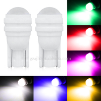 12V 24V Keramik T10 2835 3SMD LED Klare Nebel linse Auto Lese lizenz leuchten Weiß Rot Blau Innen LED für Autos