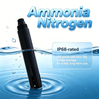 Sonde d'azote ammoniacal industrielle de haute précision avec contrôleur, sortie RS485 et 4-20 mA pour la surveillance en ligne de la qualité de l'eau