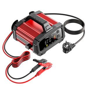 <span class=keywords><strong>Foxsur</strong></span> เครื่องชาร์จแบตเตอรี่ในรถยนต์แบบ25A 12V 24V ที่ชาร์จแบตเตอรี่แบบเจลกรดตะกั่วแบบเปียกแบบปรับได้ใช้ใน Lifepo4 - Product Image 2