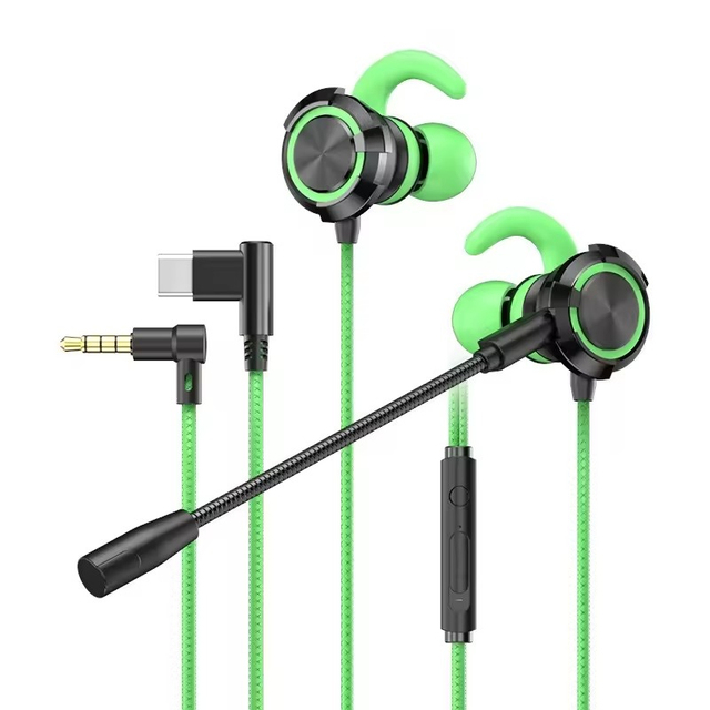 NEW Live Streaming Premium Wired Headphones Gaming Earphone Gamer Headset Earphones Microphone 3.5mm Type-c Video Earbuds