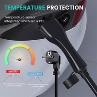 Nouveau chargeur portable pour véhicule électrique, courant réglable, prise GBT Type1 Type2, dispositif EV Plug and Play, étanche IP65, 3,5/7 kW